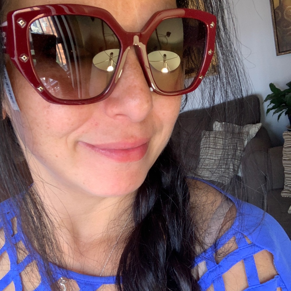 SOLD⛔️Authentic MCM star Studs 55 acetate colorblock sunglasses - Picture 12 of 14